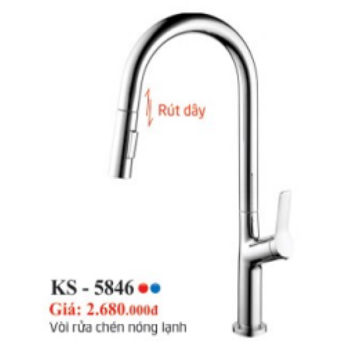 VÒI RỬA CHÉN NÓNG LẠNH KASSANI KS-5846